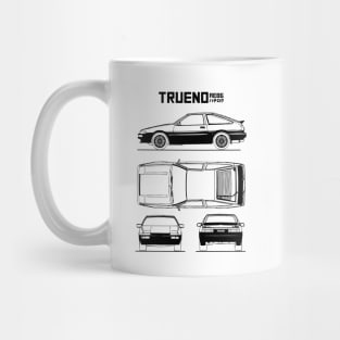 AE86 Toyota Trueno Blueprint Mug